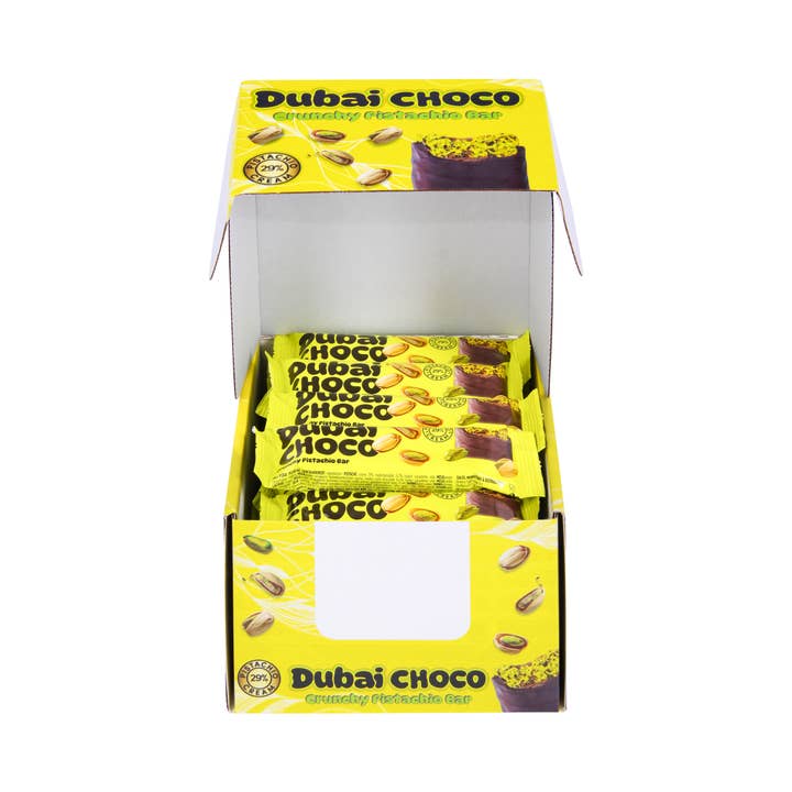 SureShot - Wholesale Chocolate - Dubai Chocolate - Crunchy Pistachio Bar - 25x1.94oz3