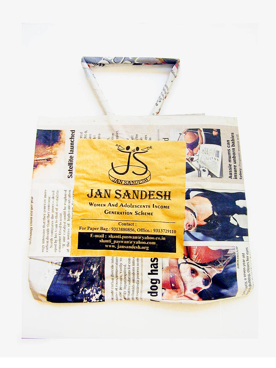 Tika – Saco de presente por atacado – Sacos de Jornal Reciclado (25 unidades)4