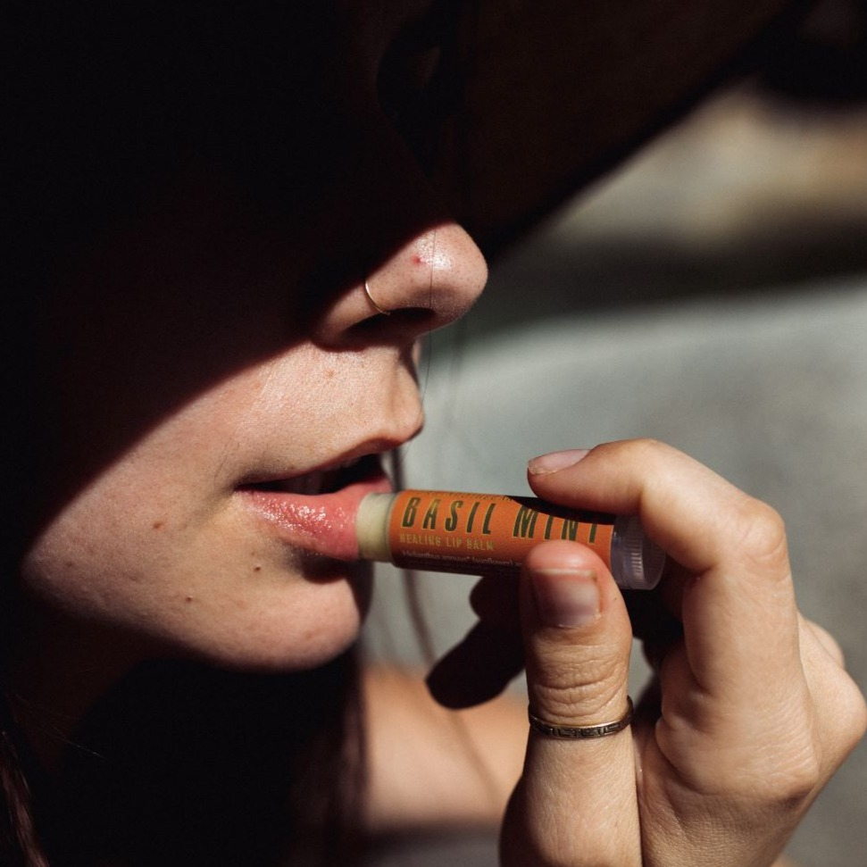 Urb Apothecary – wholesale Lip Balm – Basil Mint Lip Balm - Healing, Botanically-Infused, Bio-Tube2