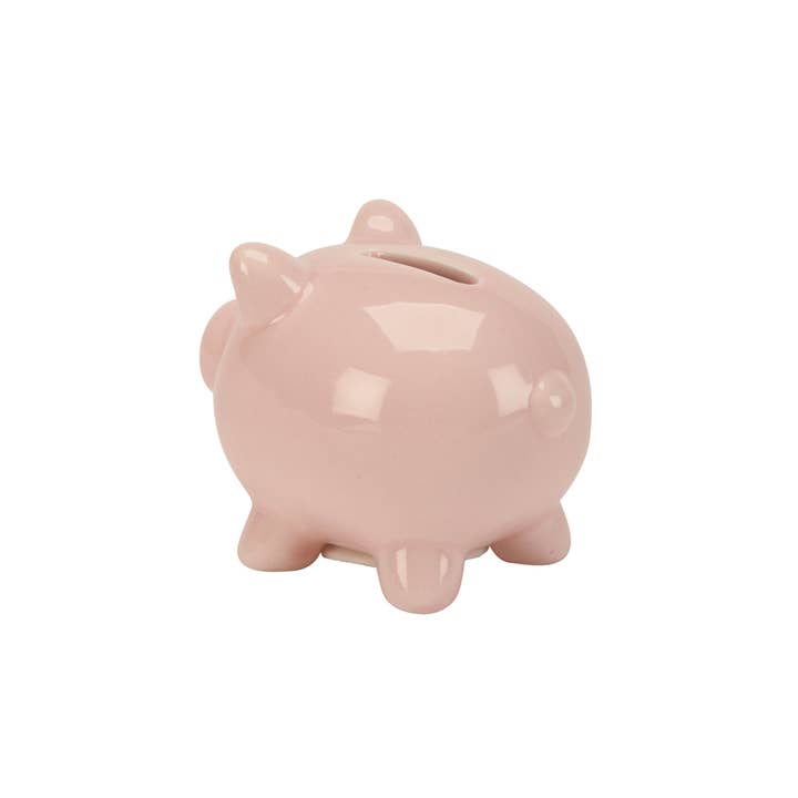 Creative Gifts International Inc. - Wholesale Money/Piggy Bank - Small Pink Ceramic Piggy Bank