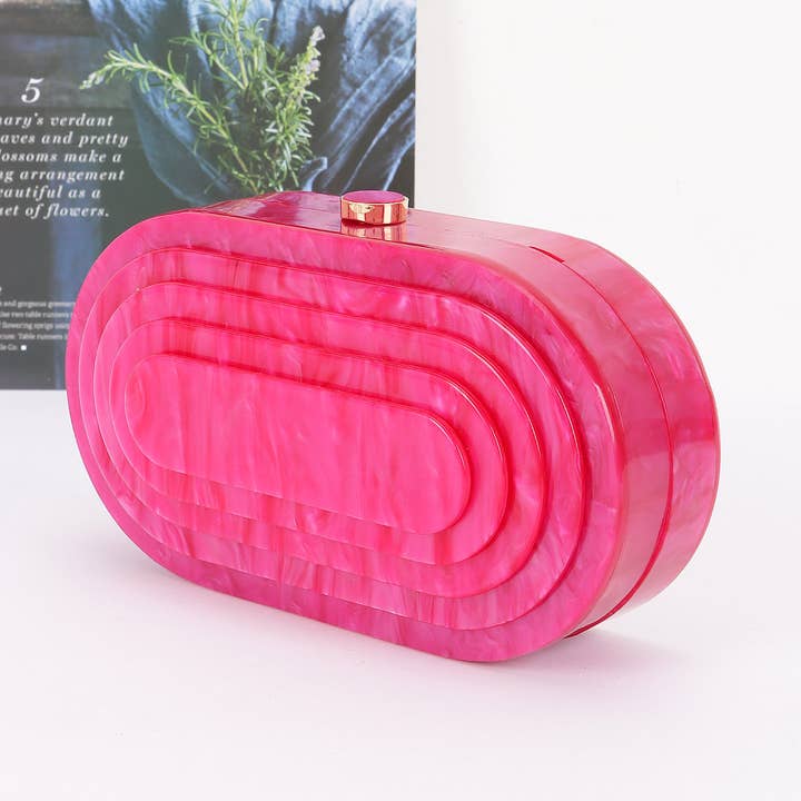 3AM BY H&D ACCESSORIES - Wholesale Clutch bag – women's - Acrylic Marble Clutch2