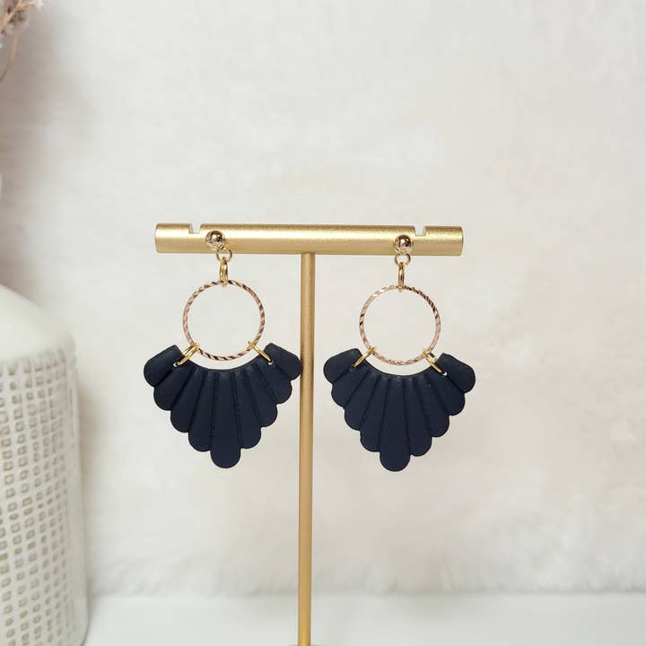 Spiegel Clay - Wholesale Dangle Earrings - Scallop dangles2