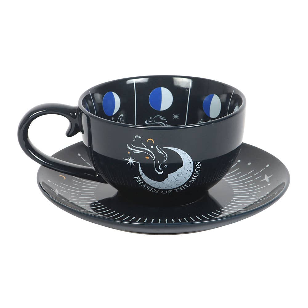 Something Different Wholesale – wholesale Tea set – Blue Moon Phase Teacup and Saucer4