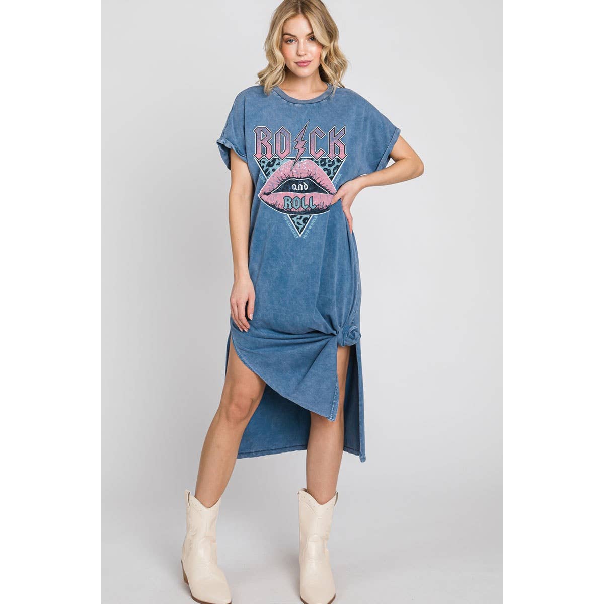 HRTandLUV - Vente Robe – femme - ROBE GRAPHIQUE MINÉRALE À LÈVRES ROCK N ROLL 4