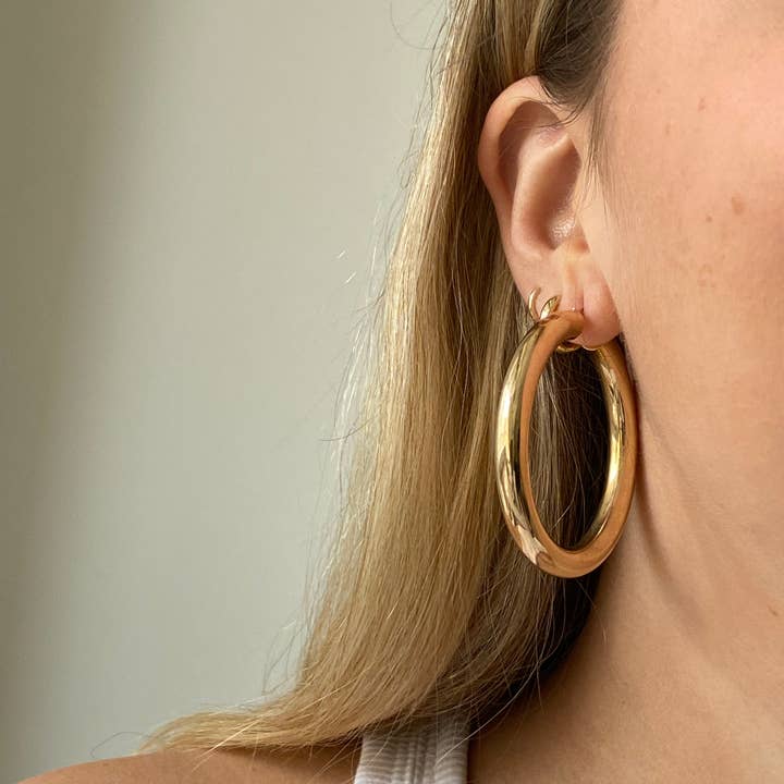 Extra Extra Large Bold Hoops for wholesale by Dainty Diamond