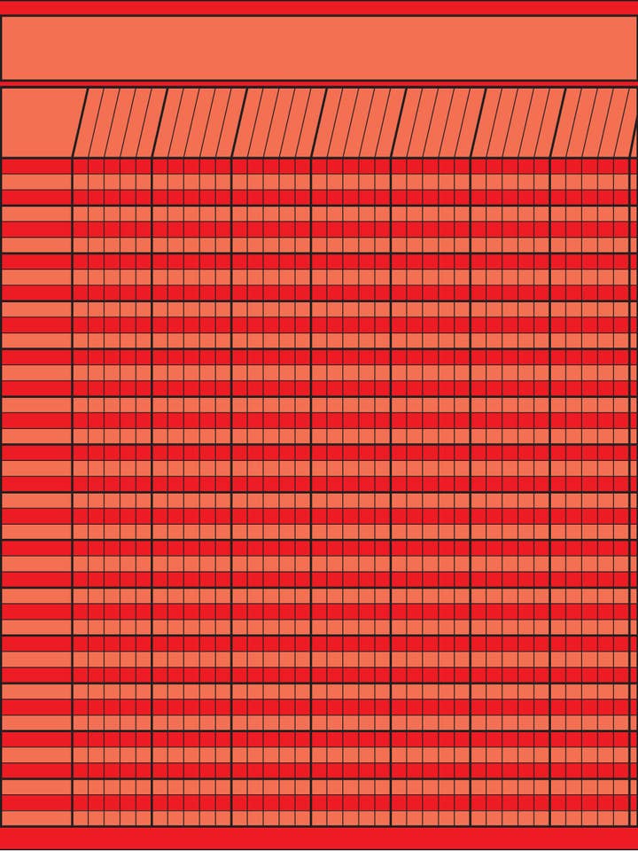 Gráfico vertical - vermelho por atacado de Creative Shapes Etc.