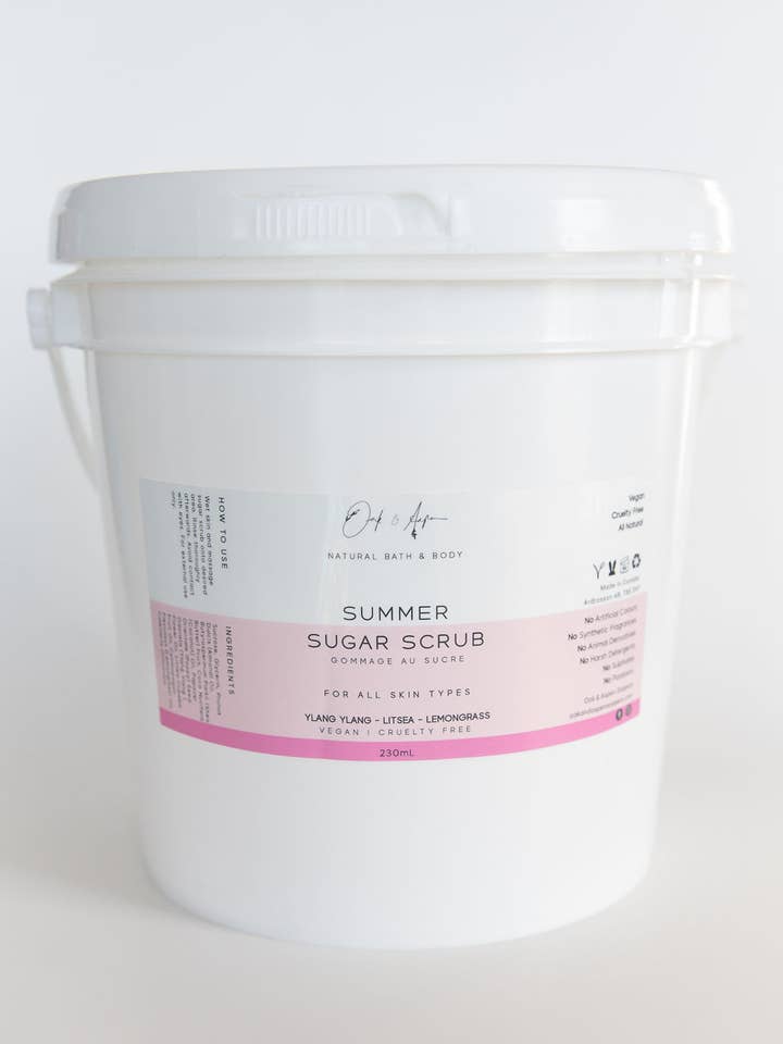 Exfoliant au sucre de 1 gallon : Été pour la vente par Oak & Aspen Soapery