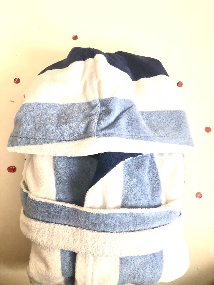 Journight by Totex - Wholesale Robe - Unisex - Striped bathrobe in 100% cotton4