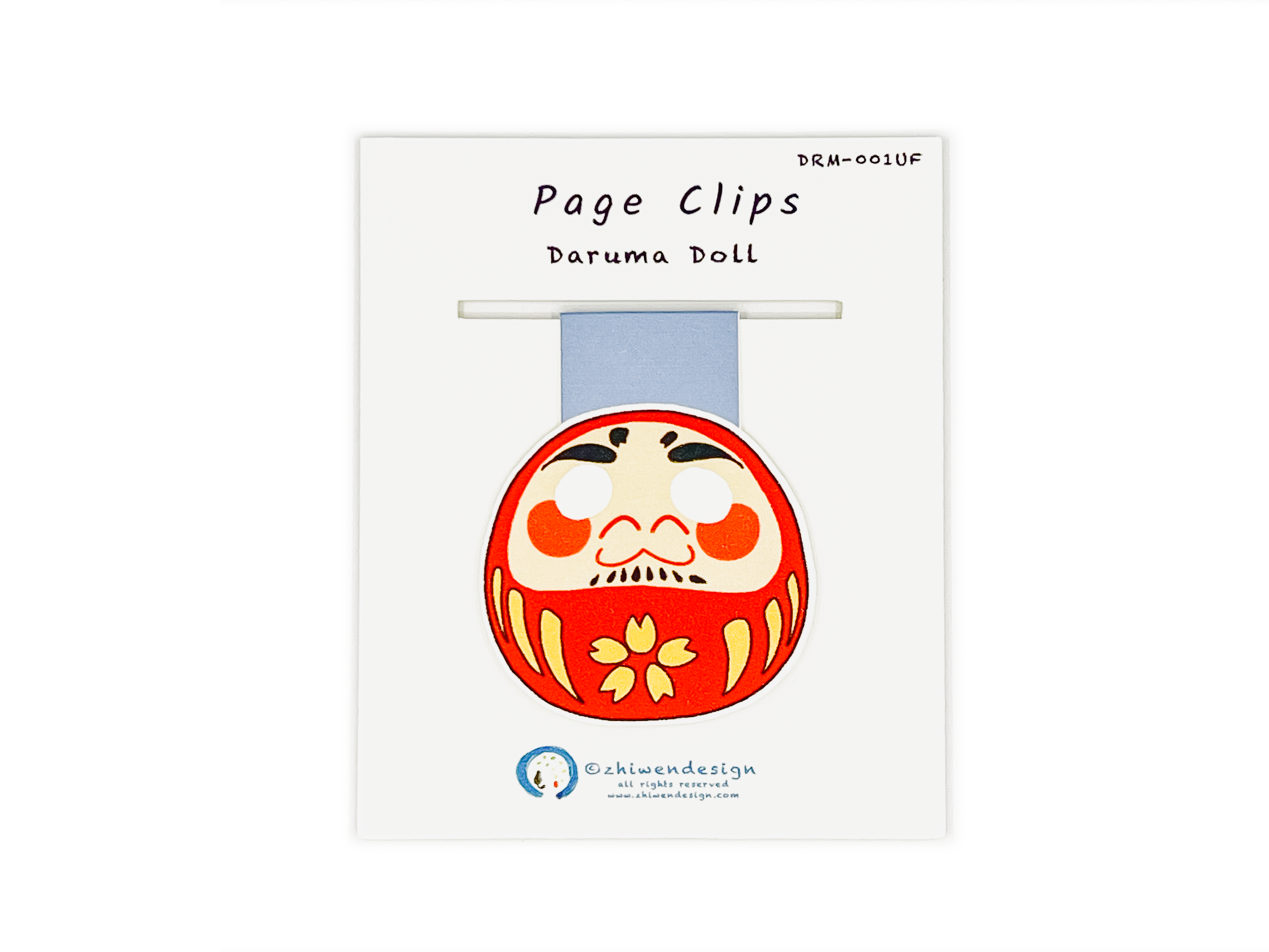 Zhi Wen Design – wholesale Bookmark – Daruma Doll Page Clip2