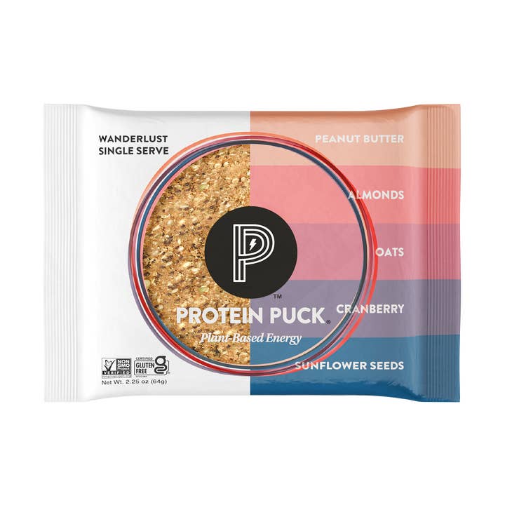 Wanderlust (Peanut Butter, Oats, Cranberry) (16 - 2.25oz Bars) for wholesale by Protein Puck