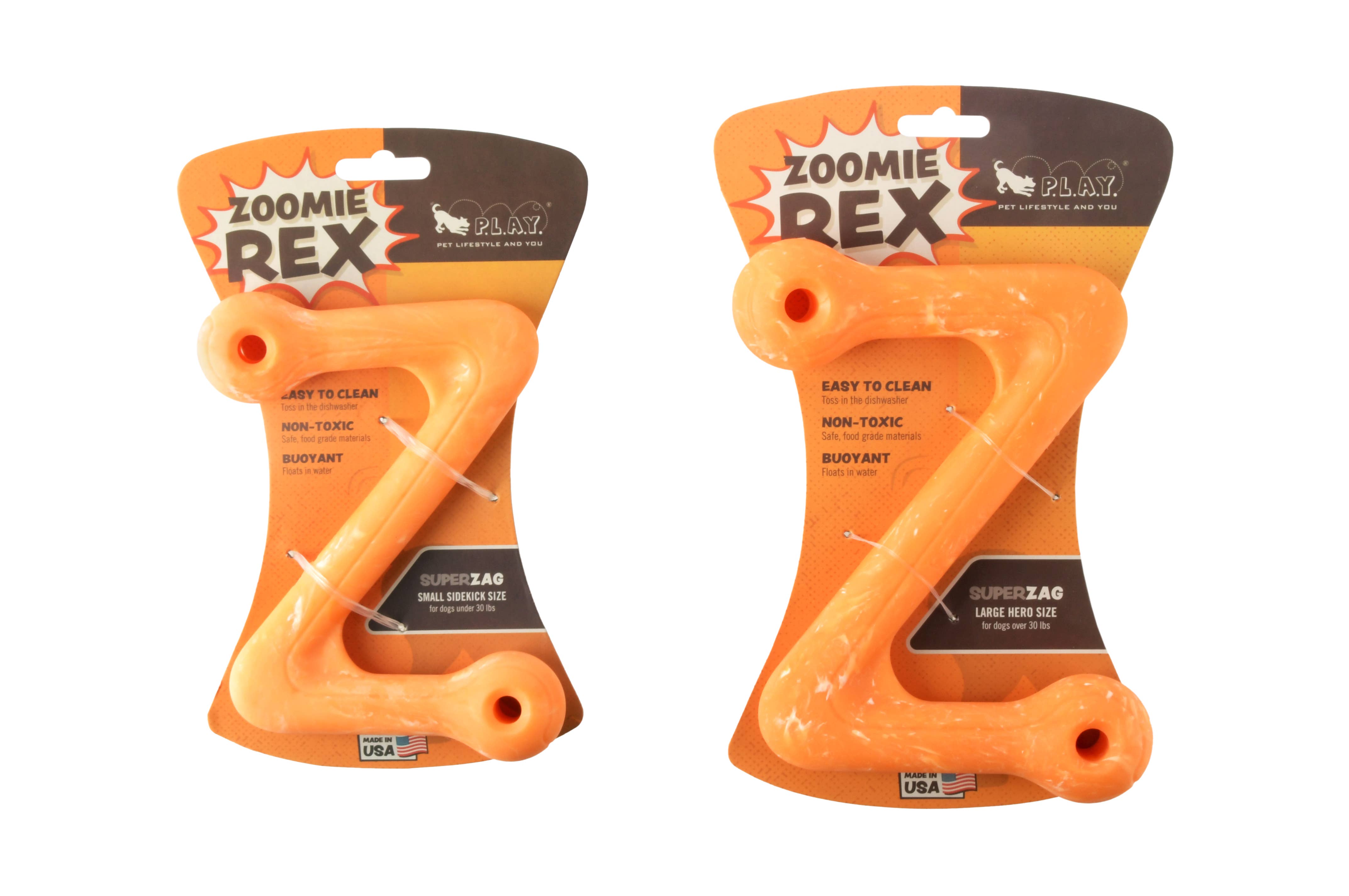 P.L.A.Y. Pet Lifestyle and You - Vente Jouet en corde – chien - ZoomieRex SuperZag22