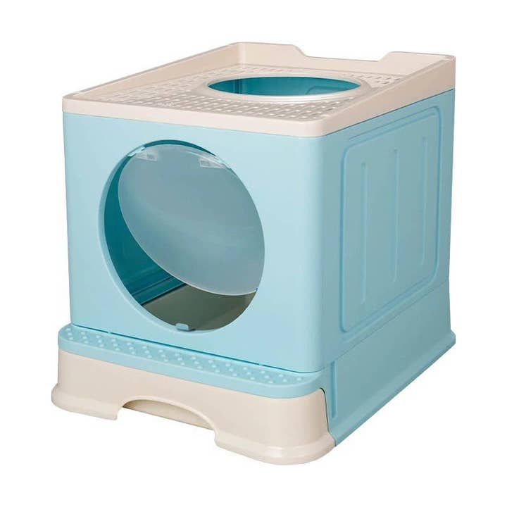 PAWPAWwholesale - Wholesale Cat Litter Box - Enclosed Top-Entry Cat Litter Box with Drawer_CWMM52338