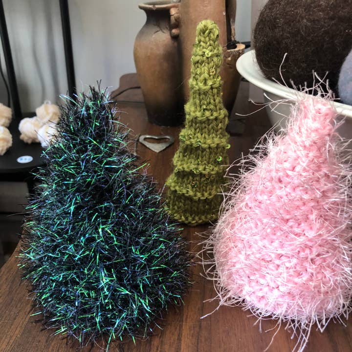 Small Seasonal Trees for wholesale by Kreative Knits by Liona Jollota