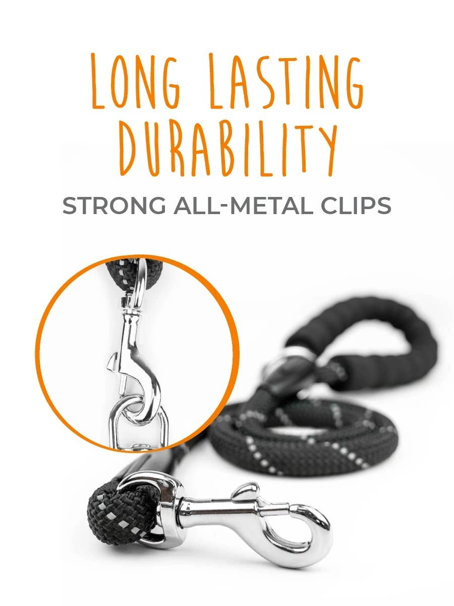 Mighty Paw - Vente Laisse – chien - Laisse double pour chien - Poignée en corde8