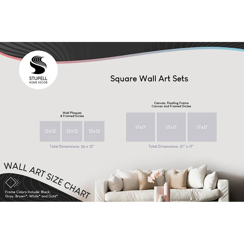 Stupell Industries - Wholesale Wall art set - Yoga Chick Trio Stretching Poses 3pc Canvas Set3