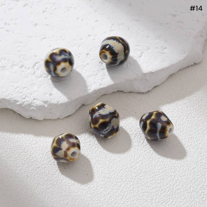 Beads Creation - Wholesale Beads - Diamond Ceramic Bead Sparkling Gemstone Spacer ORG27813