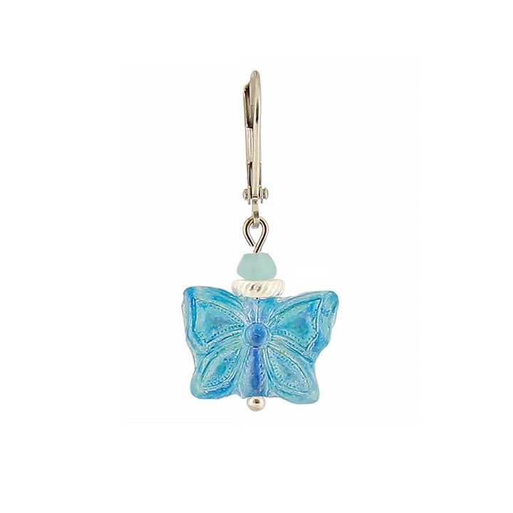 Baked Beads - Wholesale Dangle Earrings - Glass Butterfly Bead Earring