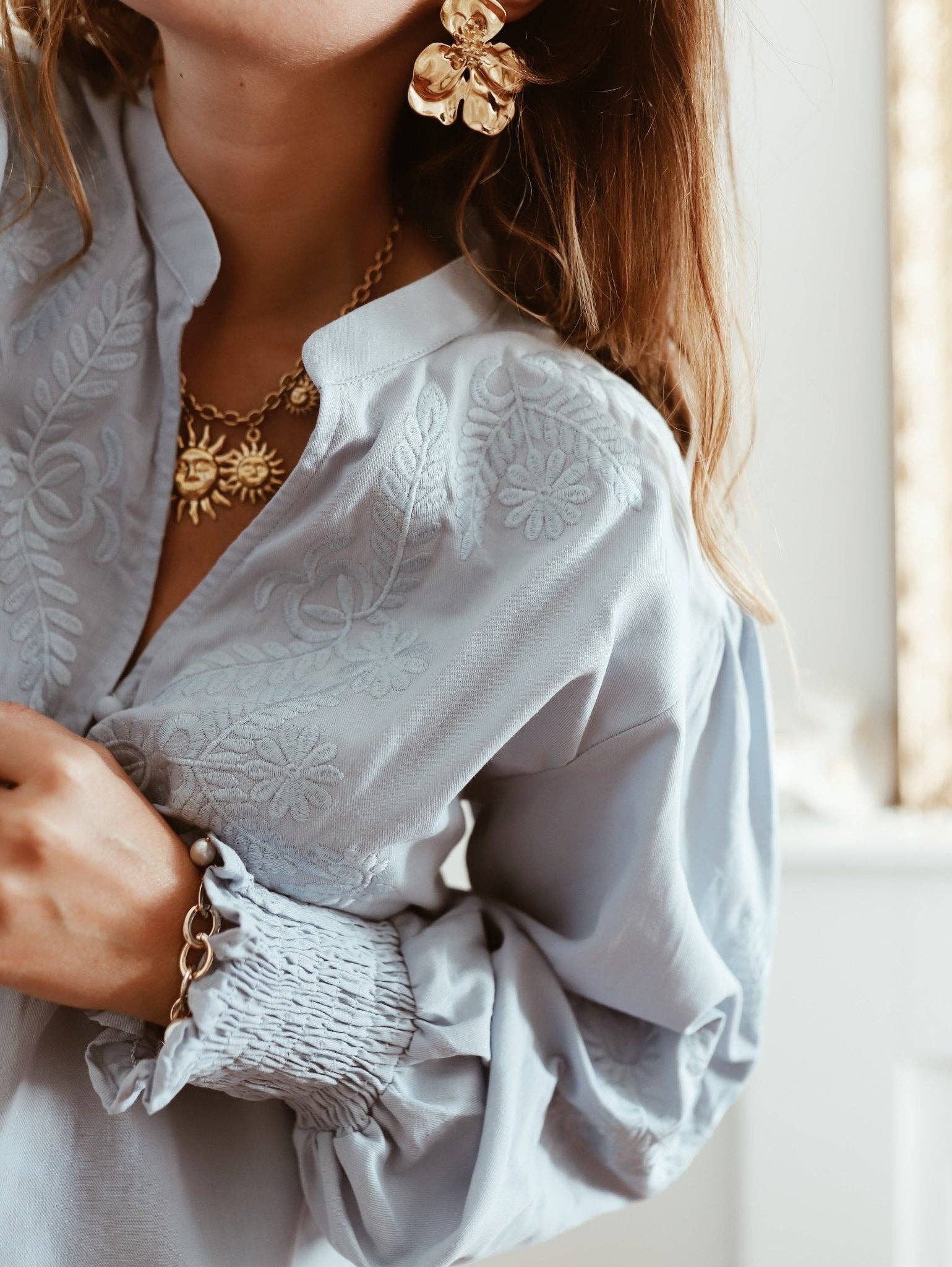 Maison Sajes - Wholesale Button Down Shirt - Women's - Dolorès blouse3