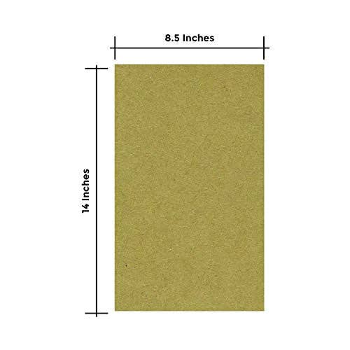 Fine Cardstock - Wholesale Craft Supplies - 25 Sheets of Chipboard, 30pt (Point) Medium Weight Cardboard .030 Caliper Thickness, Craft and Packing, Brown Kraft Paper Board (8.5 x 14)2
