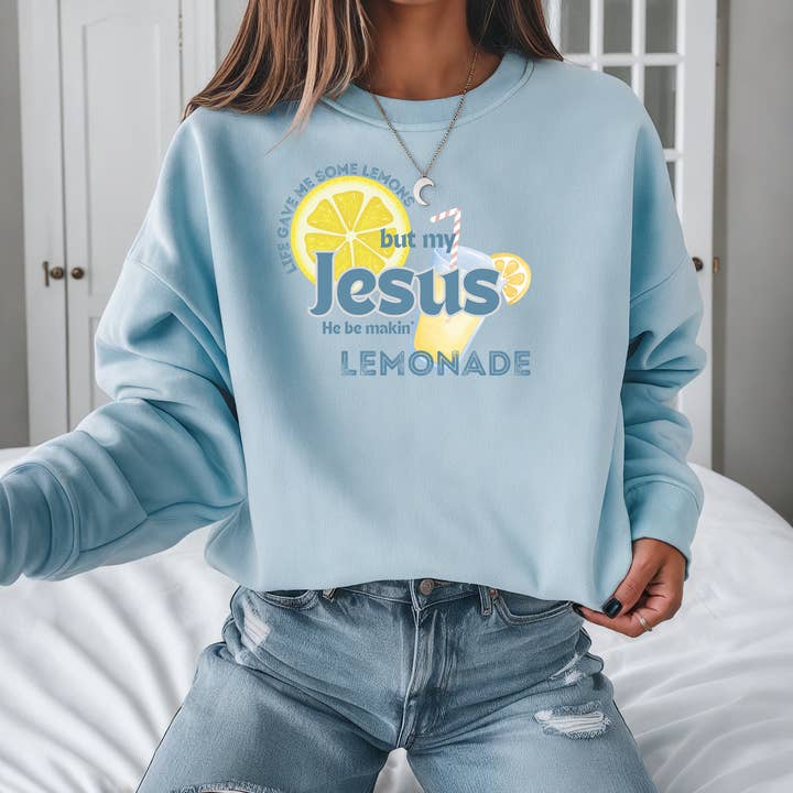 Life Gave Me Some Lemons But My Jesus be Makin' Lemonade for wholesale by Wholehearted Motherhood and Co.
