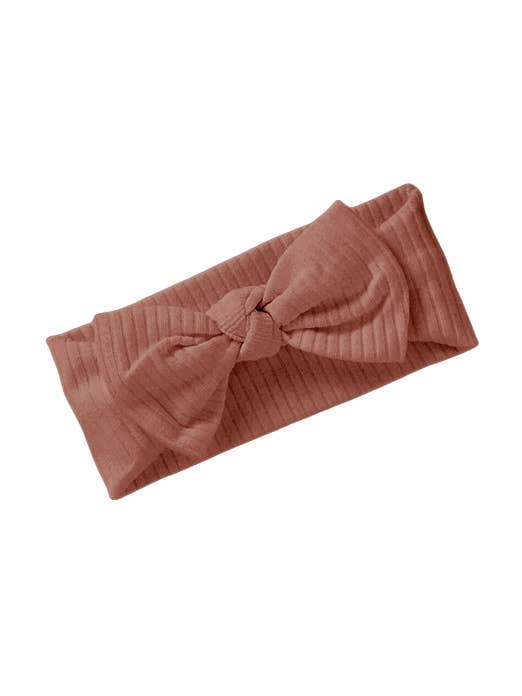 Nœud côtelé - Terracotta pour la vente par Mimi & Me