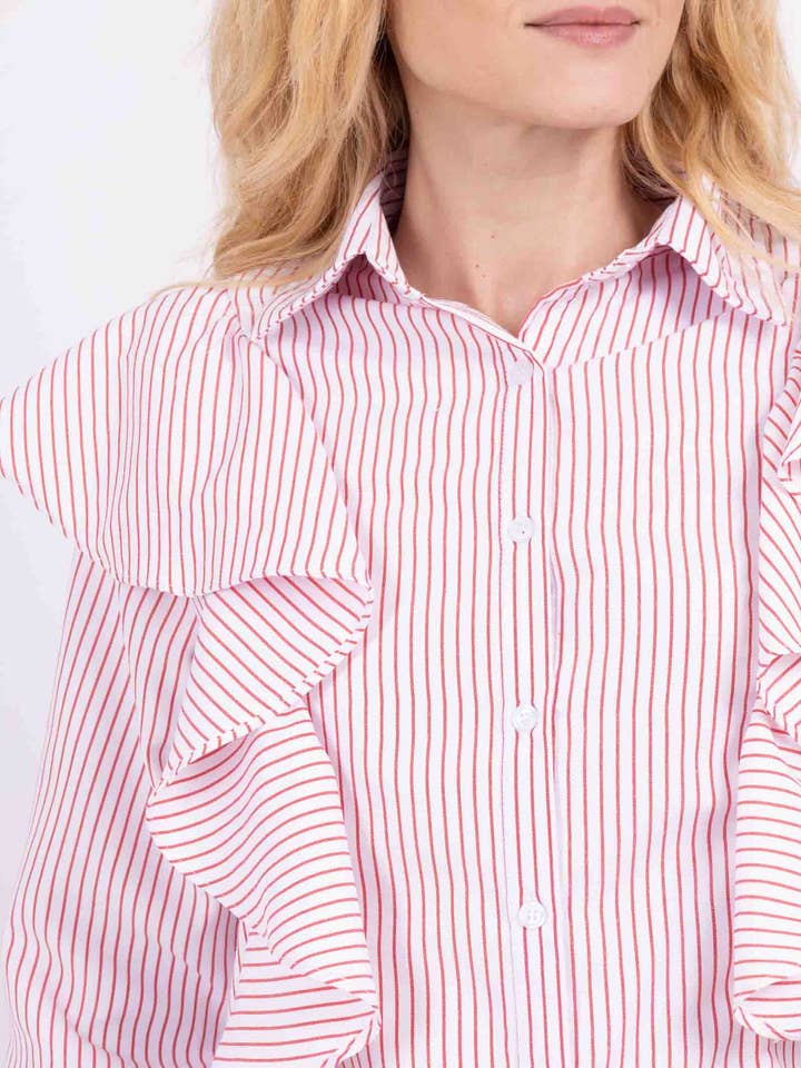 Randig skjorta för wholesale av magnolia