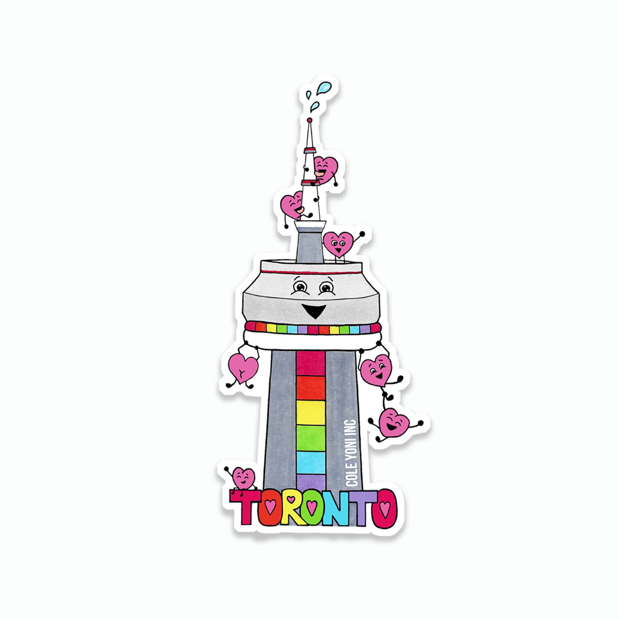 Cole-Yoni Inc. - Vendita all'ingrosso Adesivo - Adesivo vinile Toronto Pride