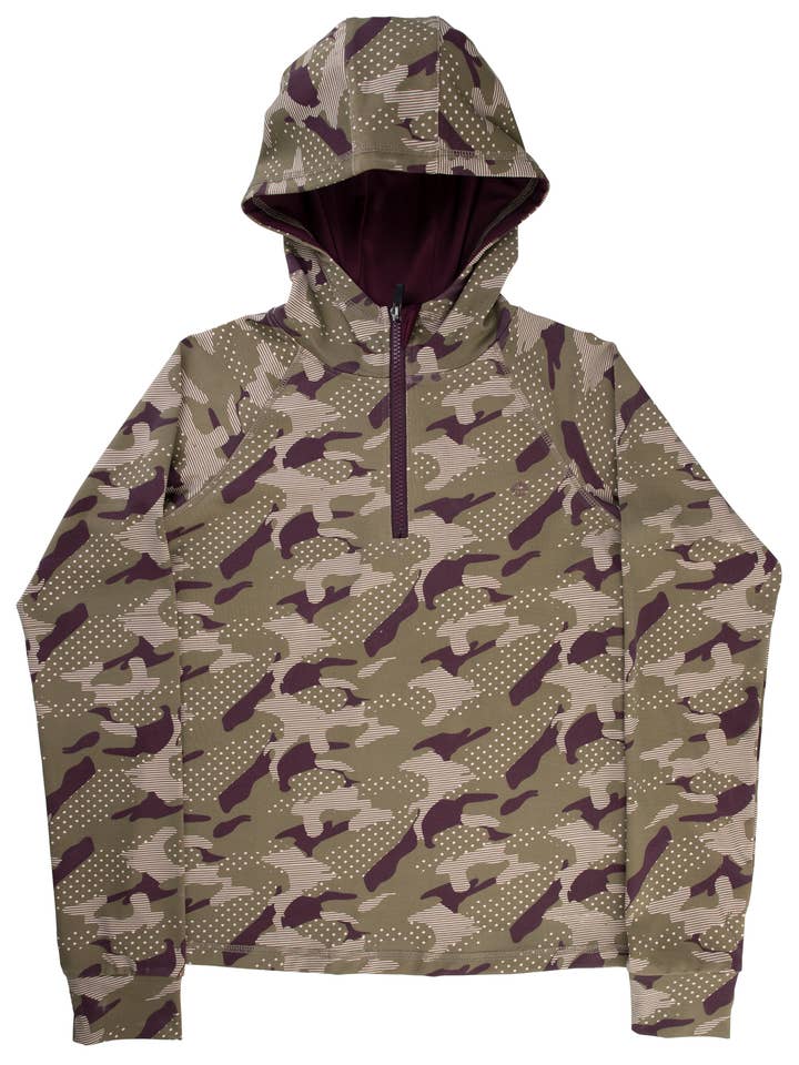 Sudadera con capucha de manga larga para niñas - AGF195365L para venta al por mayor de ACTIF PERFORMANCE