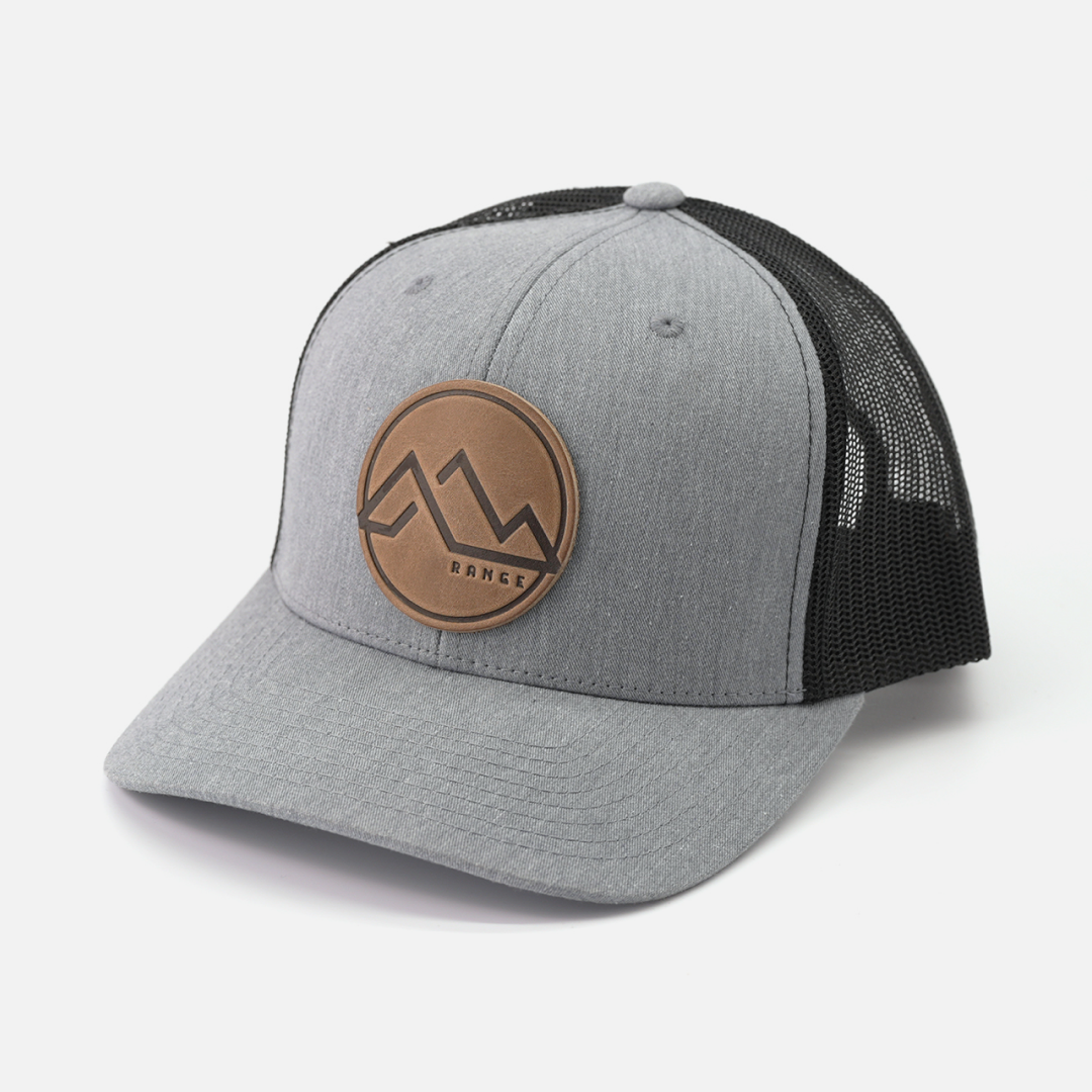 Range Leather Co. - Wholesale Trucker Hat - Unisex - Range Mountain Hat | Leather Patch Trucker Hat12