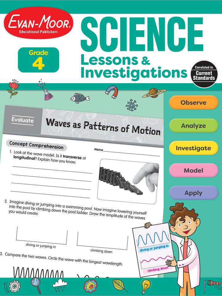 Science Lessons And Investigations, Grade 4 for wholesale by Carson Dellosa Education
