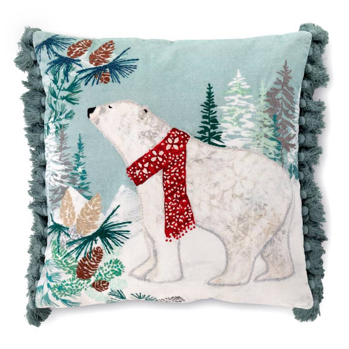 Park Hill Collection - Wholesale Throw/Decorative Pillow - Park Hill Collection Alpine Forest Pillow with Tassels, 2 As2