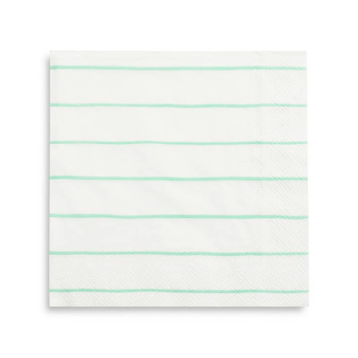 Jollity & Co. + Daydream Society - Wholesale Disposable Napkin - Frenchie Striped Petite Napkins - 16 Pk.9