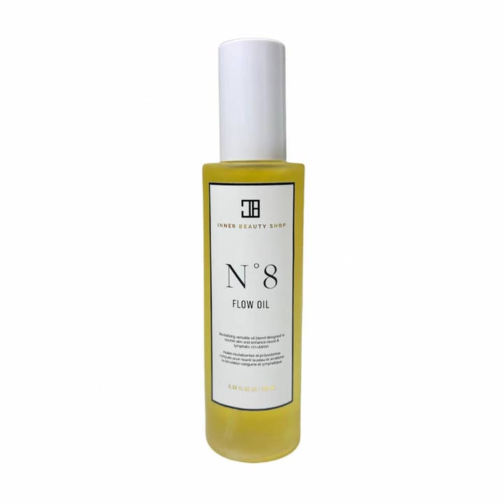 N°8 Flow Oil- Green Tea, Milk Thistle, Ginseng 100mL for wholesale by Inner Beauty Shop