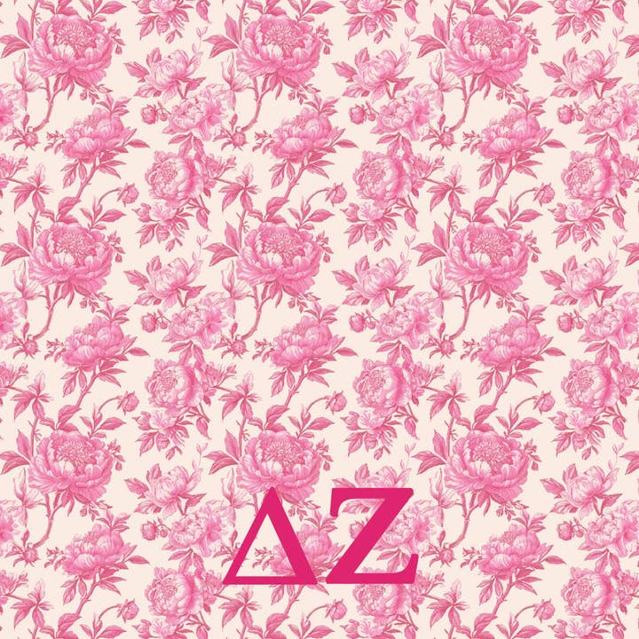 Over The Moon Greek - Wholesale Throw Blanket - Sorority Floral Minky Blanket8