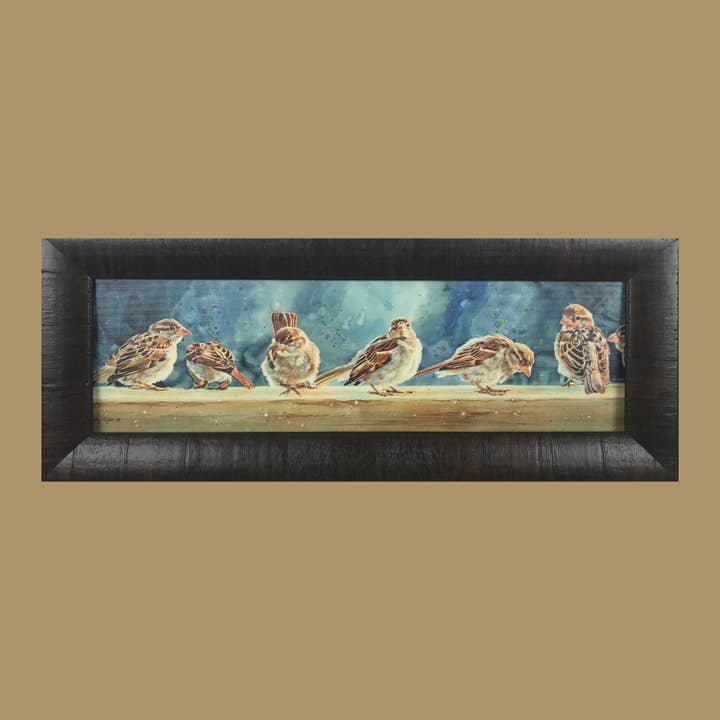 "Steppin' Out" Western Fine Art Print, Birds Artwork, Framed for wholesale by KATHY SIGLE ART