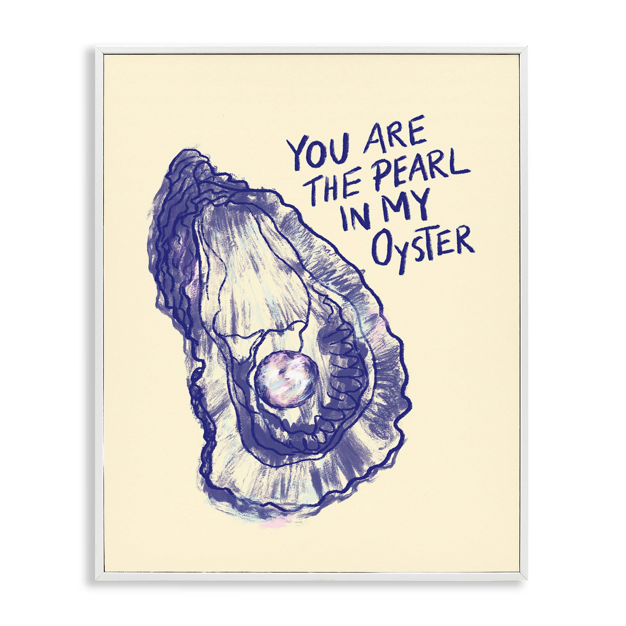Stupell Industries - Venta al por mayor Cartel de pared - Arte de Pared enmarcado - Perla en mi Ostra21