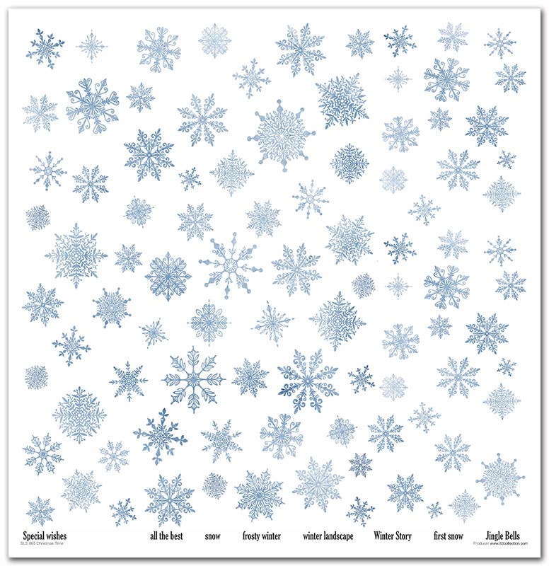 ITD Collection - Vendita all'ingrosso Scrapbooking - Set carta scrapbooking SLS-065 11 pezzi 310x320 mm - 200 g/m²8