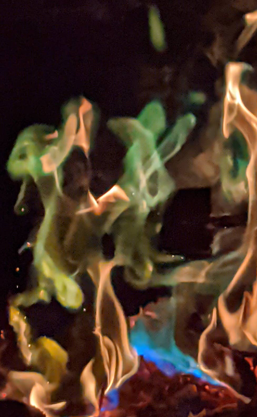 Azul/Verde Discos de llama de colores originales - Azul eléctrico de venta al por mayor en Faire9