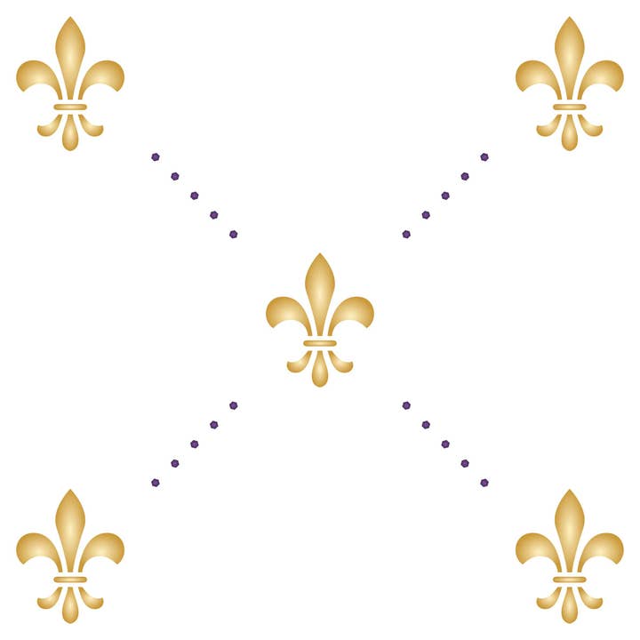 Fleur de Lis Allover Stencil | Reuseable | Mylar | 3 sizes for wholesale by Craft Kreatively