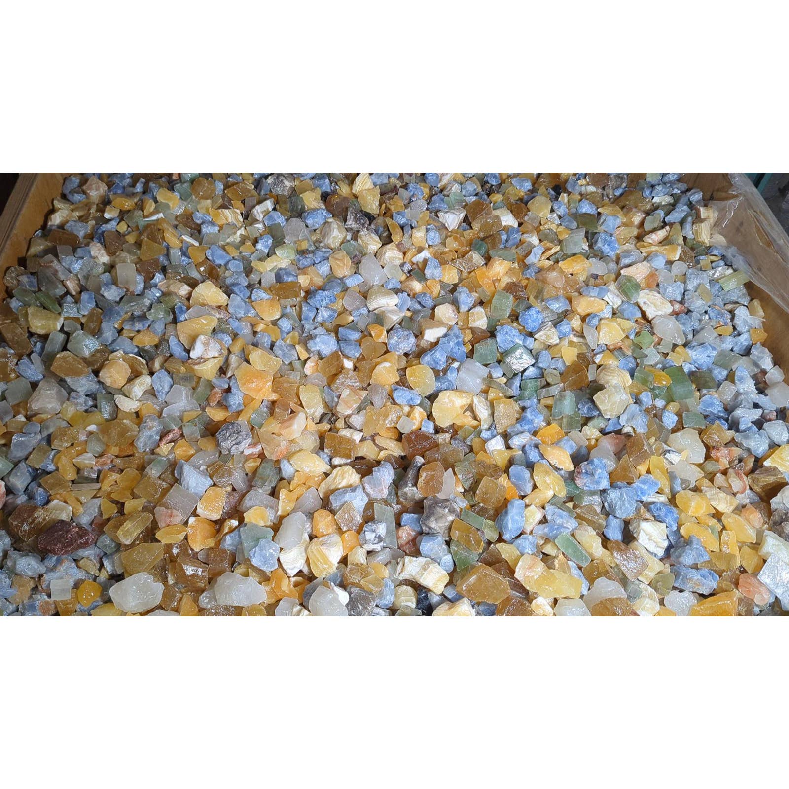 Fantasia Mining - Vente Pierre et cristal de spiritualité - Calcite brute assortie - Mexique - 1 à 2 pouces - Pierres naturelles (1 lb)2