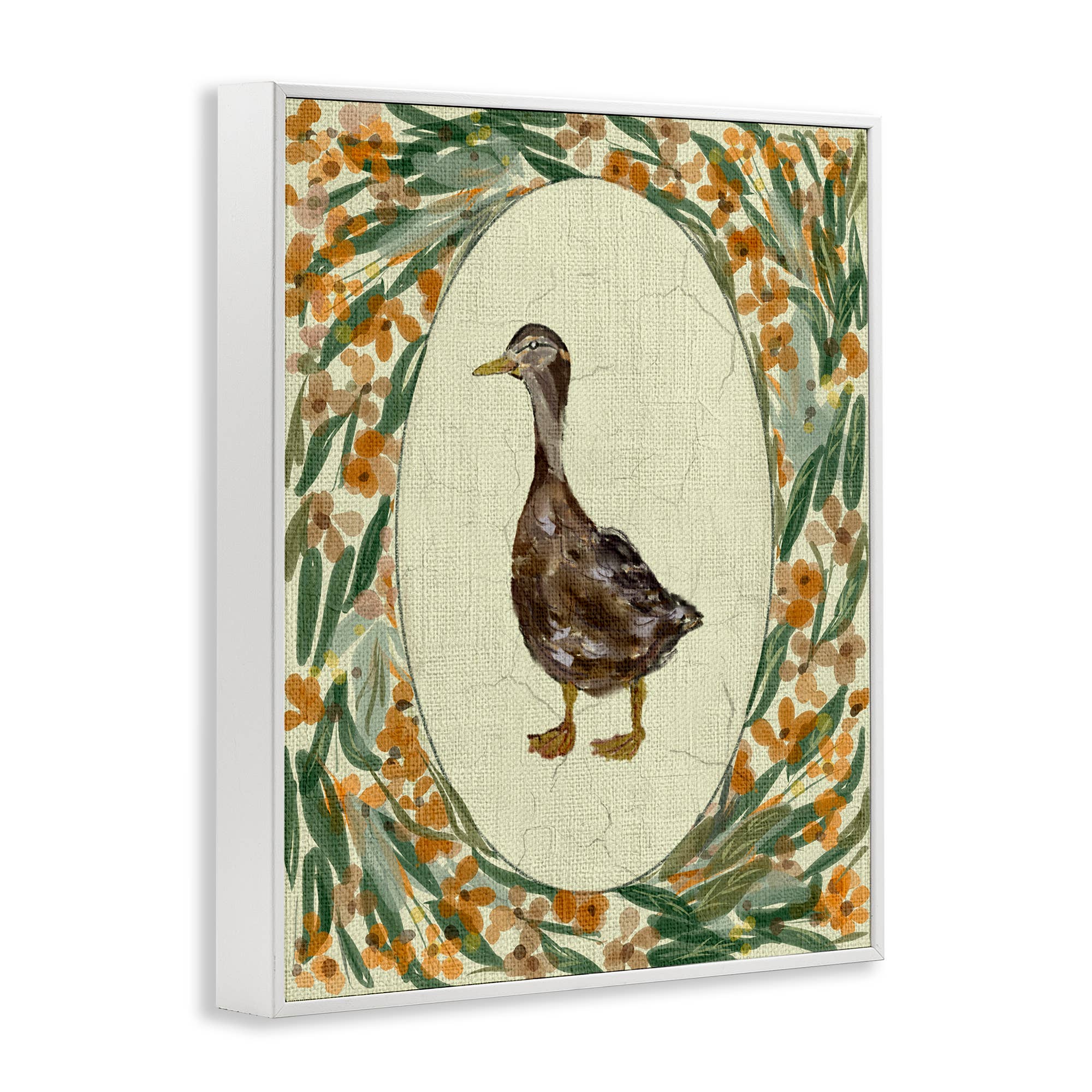 Stupell Industries – wholesale Wall sign – Traditional Floral Duck Portrait - Framed Wall Art15