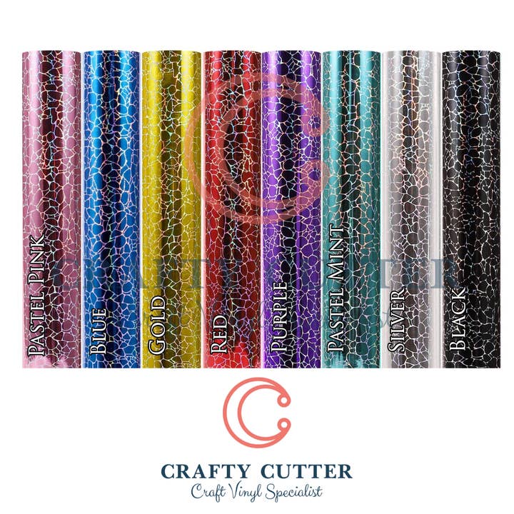 Crafty Cutter - Wholesale Craft Supplies - Irised Pebbles - Holographic Craft Self Adhesive Vinyl