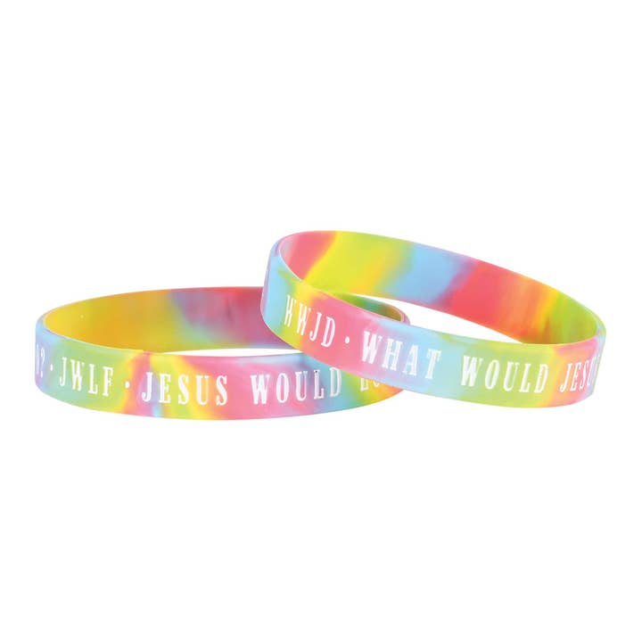Magnolia – Großhandel Gewebtes/geflochtenes Armband – Armband aus Silikon WWJD Jesus Would Love