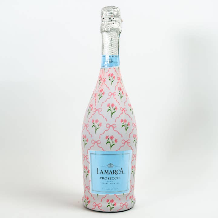 Beau Bottle Pink Bows and Blossoms - Prosecco-Kollektion für den Großhandel von Beau Bottles