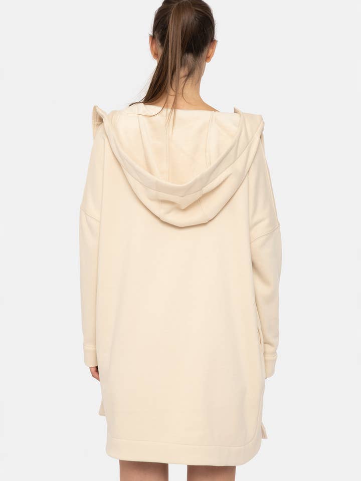 Mono B - Wholesale Jacket - Women's - Longline Zip-Up Jacket with Hood7