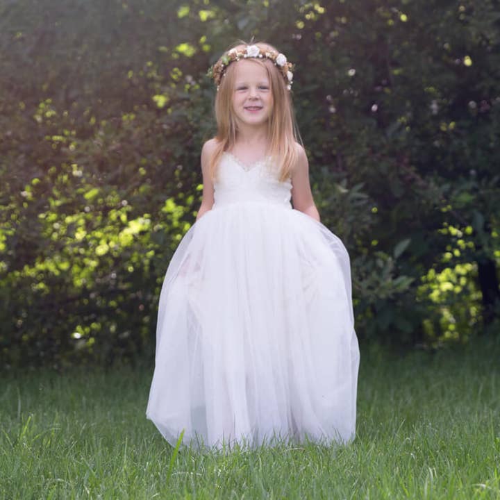 The Ingrid Dress - Ivory for wholesale by Nicolette's Couture