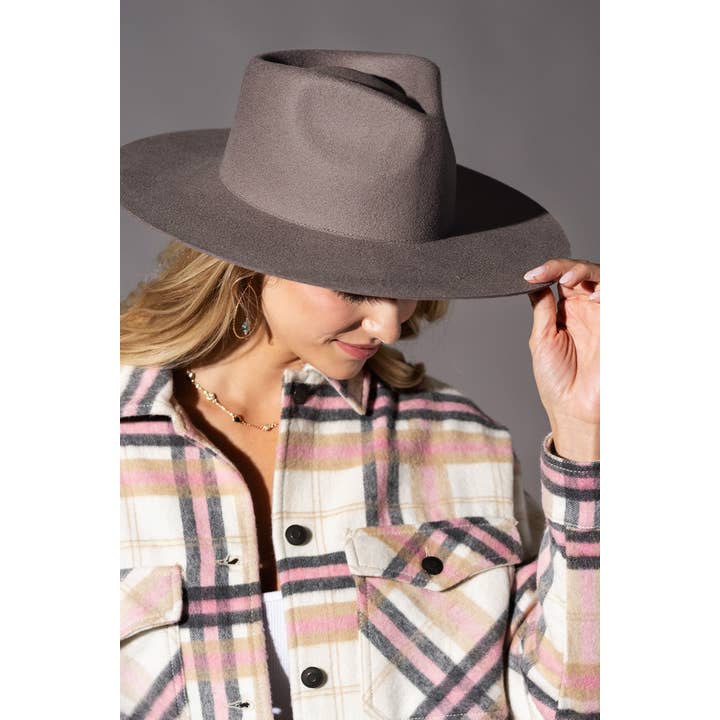 Urbanista - Vendita all'ingrosso Fedora - Donna - Cappello Panama a tesa rigida in lana australiana 100% con corona a goccia larga16