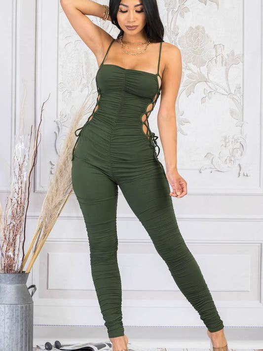 SQUARE NECK JUMBSUIT for wholesale by La'Chelle Boutique Wholesale