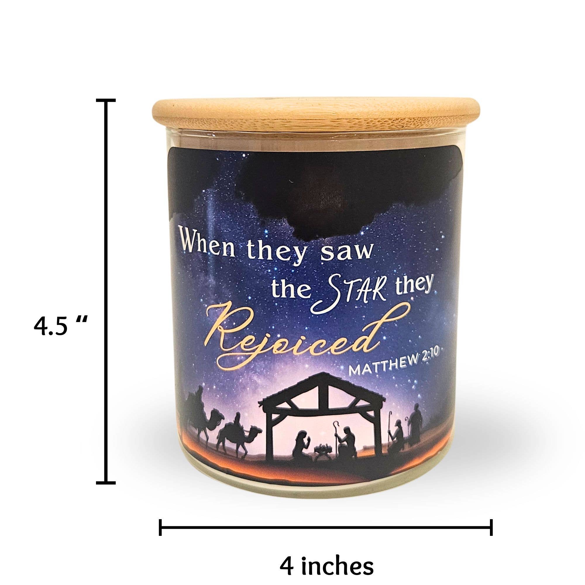 Lord's Light Candle - Wholesale Jar/Filled Candle - Nativity Soy Candle 14oz -Light & Reveal Star of Bethlehem4