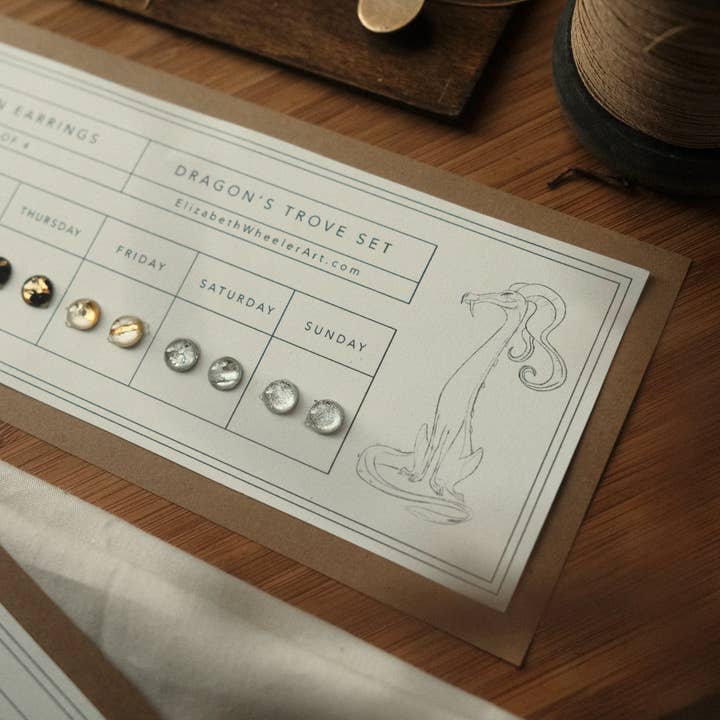 Made by Wheeler - Wholesale Jewelry Set - Stick-On Earrings - Dragon's Trove Set2